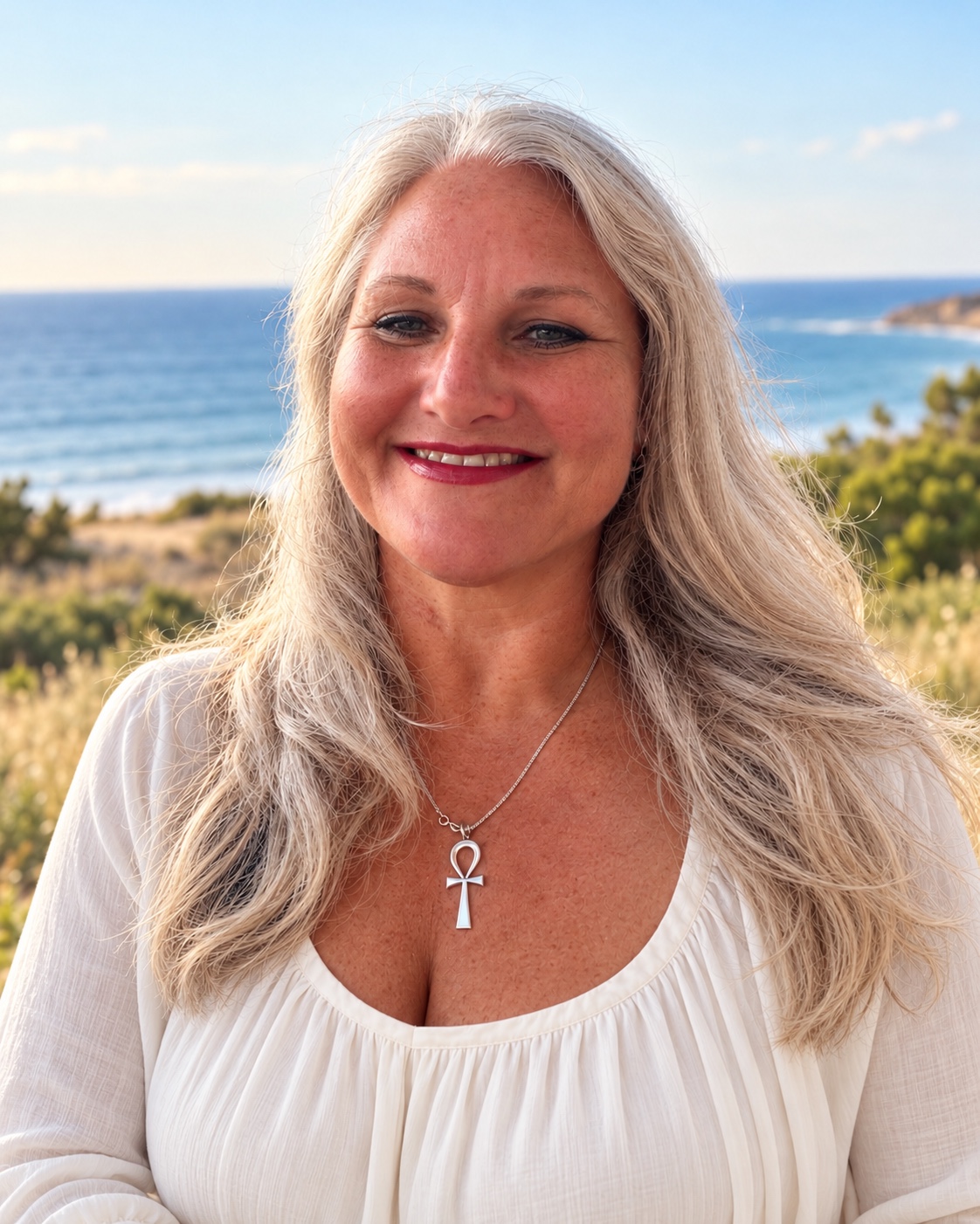 Antje Hinzmann am Meer